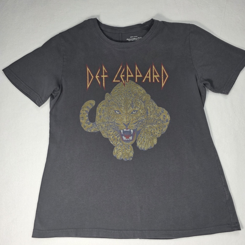 Abercrombie & Fitch Def Leppard T-Shirt Soft A&F Collection Women's Size Small